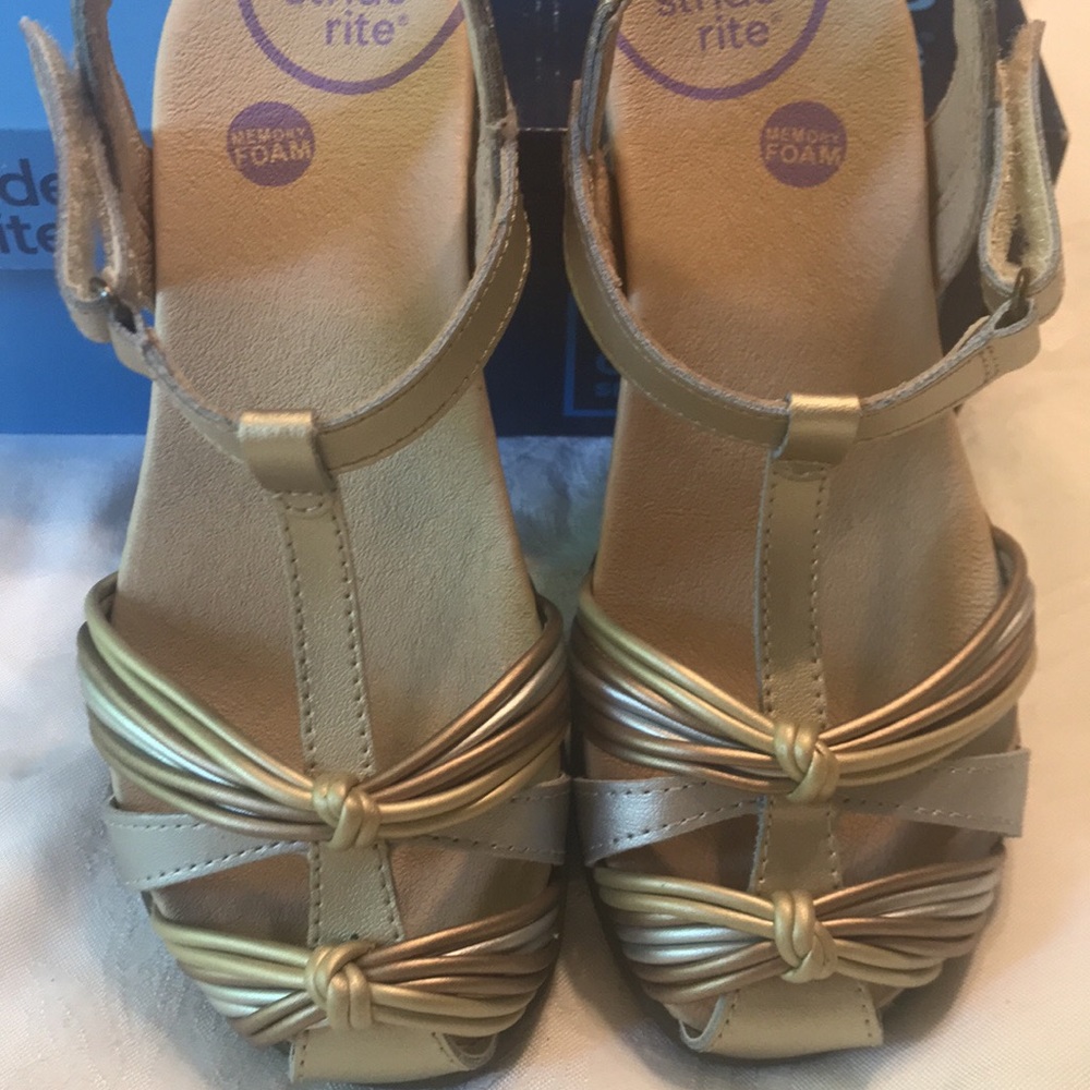 New Stide Rite Dana Sz 1 Wide Girls Sandals